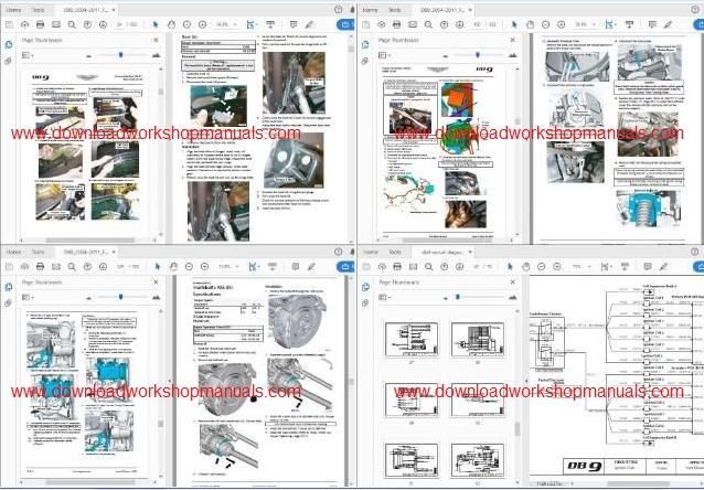 Aston Martin DB9 workshop manual PDF
